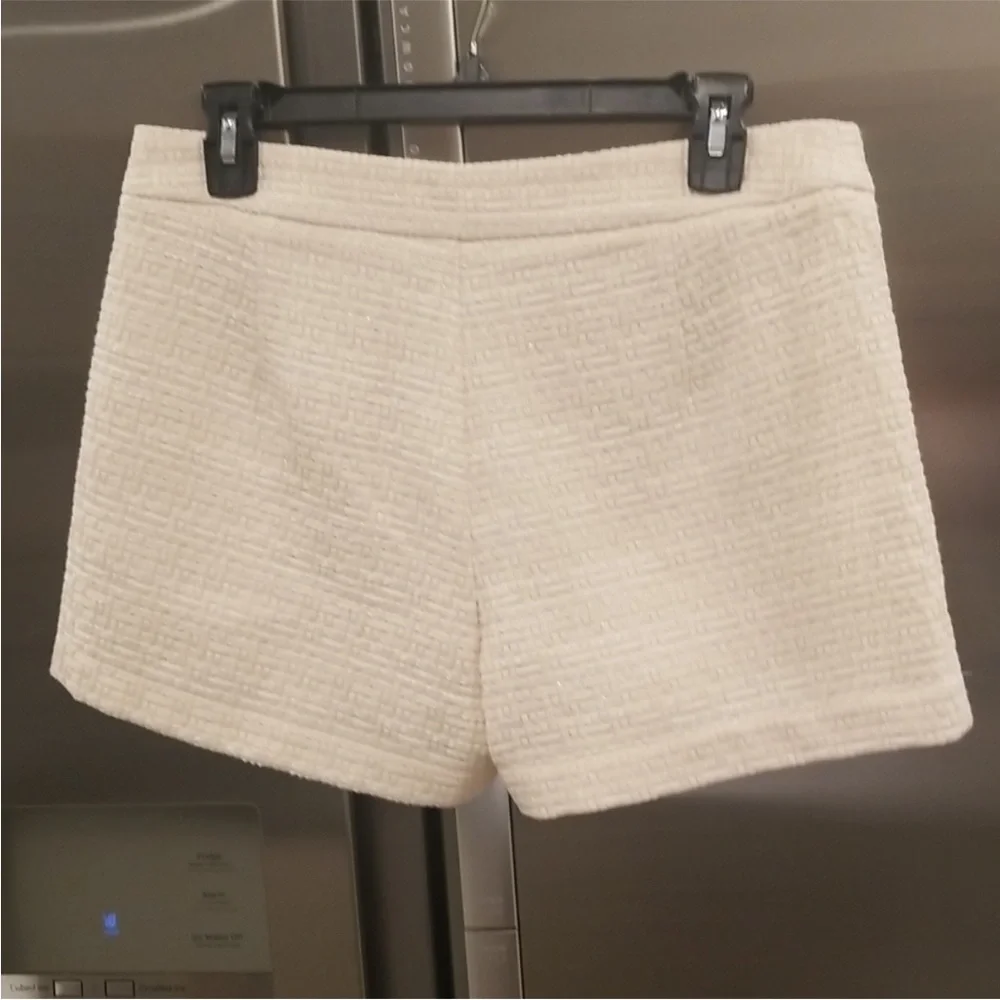 SEZANE Sailor-style Paula Short in Ondule Ecru Jacquard sz US8 / FR40 RARE, NWT - Picture 6 of 13